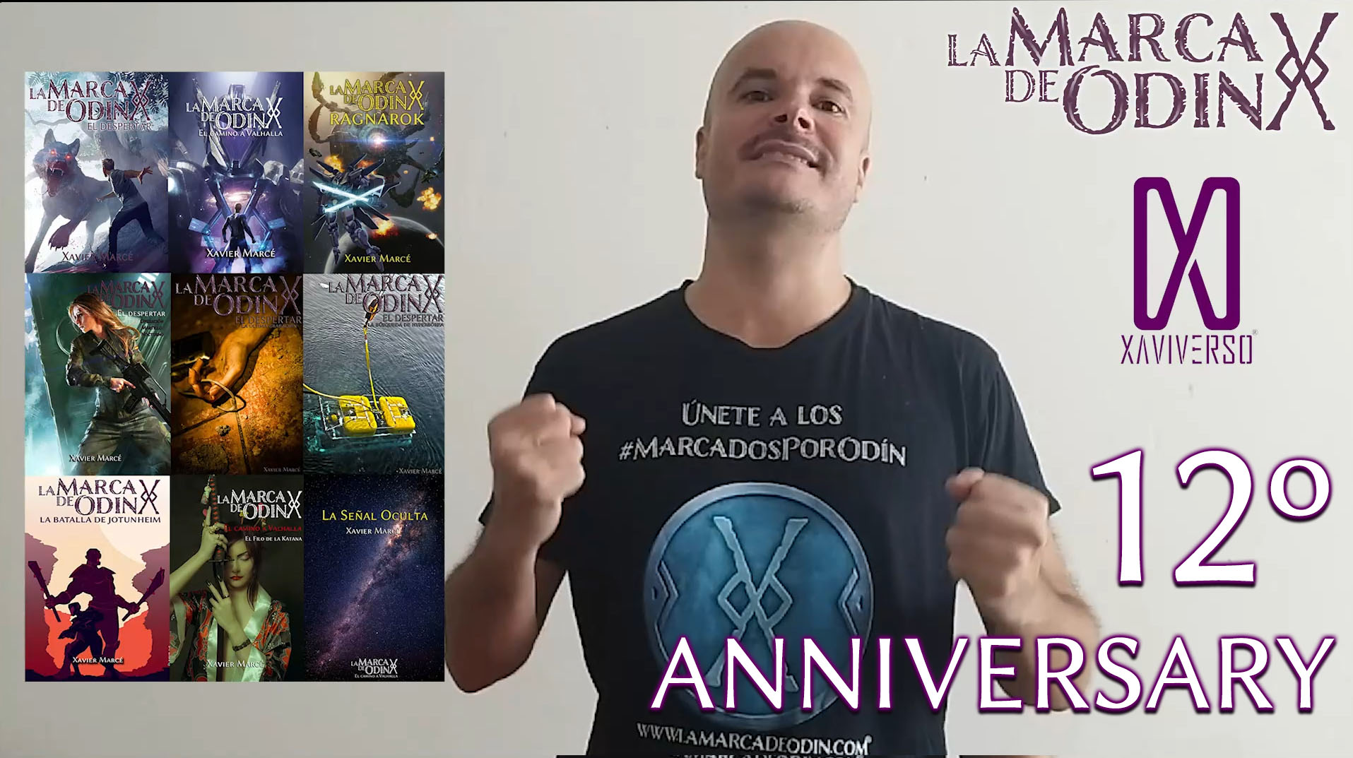 Author Xavier Marce celebrates Mark of Odin 12th anniversary